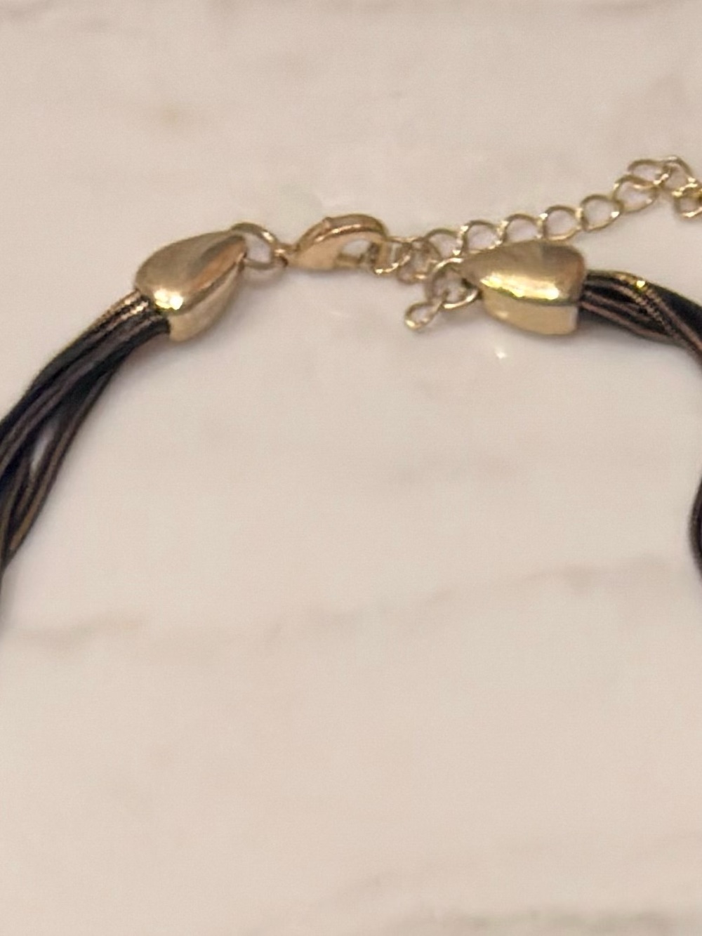 Mixed-Metal Multi-Strand Liquid Snake Chain Statement Necklace - Picture 6 of 7